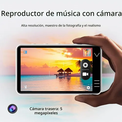 Vista 4 de HIFI WALKER Reproductor de MP3 Android G7 con Bluetooth WiFi, pantalla táctil de 4 pulgadas, 3 GB de RAM, 144 GB de almacenamiento, reproductor