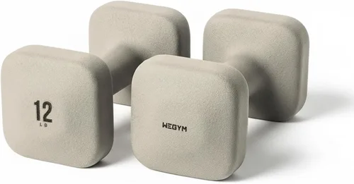 Vista 27 de WeGym Square Dumbbells for Home Gym, Hand Weights for Strength Training