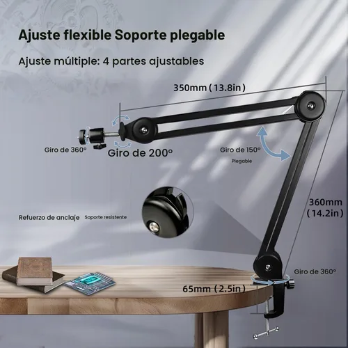 Vista 4 de NICE-POWER Microscopio Digital, Cámara de Microscopio de Video Industrial HDMI Tipo-C/USB de 48MP 4K 1080P, Lente C-Mount de Zoom 150X, Soporte