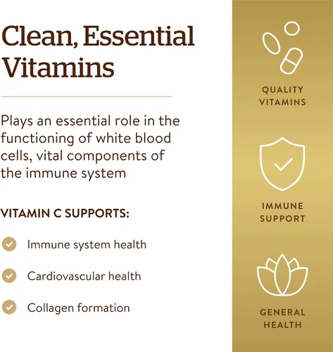 Vista 5 de Solgar - 100 Cápsulas vegetales de vitamina C de 500 mg, antioxidante y apoyo inmunológico para la salud general, apoya la salud de la piel
