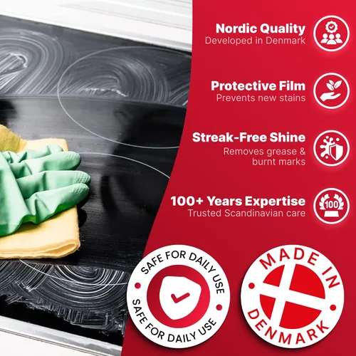 Vista 6 de Nordicare Limpiador de vitrocerámica para estufas, limpiador de placas de inducción, esmalte y protector para uso diario, no necesita almohadilla