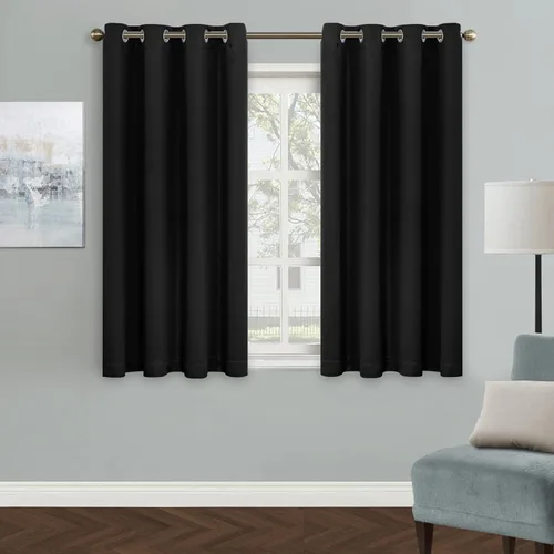 Vista 89 de MYSKY HOME Cortinas Aqua para Armario para Entrada Cortina Opaca para Puerta para Sala de Estar Cortina Oscurecedora de Habitación con Ojales