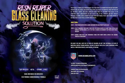 Vista 3 de Lifestyle Basics Limpiador de vidrio Resin Reaper 32 oz, limpiador