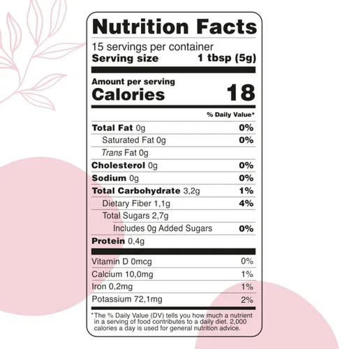 Vista 2 de Polvo de fresa liofilizado orgánico de fresas orgánicas liofilizadas – Rico en fibra, para batidos, hornear y colorante natural de alimentos rosa