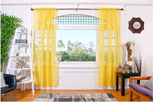 Vista 29 de All American Collection - cortinas Doli transparentes, 2 unidades Blanco