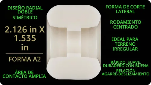 Vista 3 de Ruedas para patineta Powell Peralta Dragon Formula 88A A2 Asimétrico
