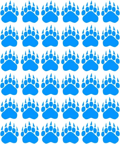 Vista 8 de VWAQ Calcomanías de suelo con estampado de huellas de oso, calcomanías de pared para despegar y pegar, 36 unidades (negro)