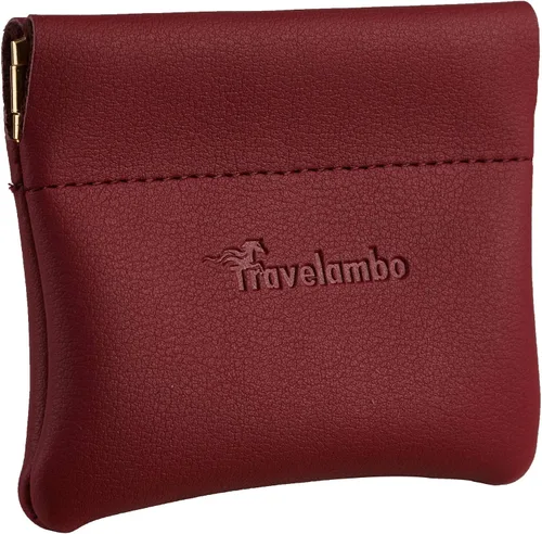 Vista 14 de Travelambo Monedero de piel a presión para hombre y mujer 01 Vintage Negro