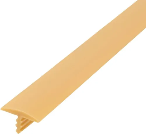 Vista 8 de Outwater T-molding plástico del 1/2 pulgada de la almendra flexible centro del centro de la púa que moldea la bobina de 25 pies