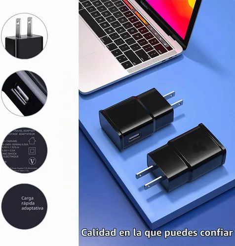Vista 2 de Paquete de 6 cargadores USB de carga rápida, cargador de pared USB rápido para teléfono Android compatible con Samsung Galaxy S21/S20/S10/S10e/S10