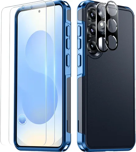 Vista 10 de SPIDERCASE Funda diseñada para Samsung Galaxy S25, [protección contra caídas de grado militar de 10 pies], paquete de 2