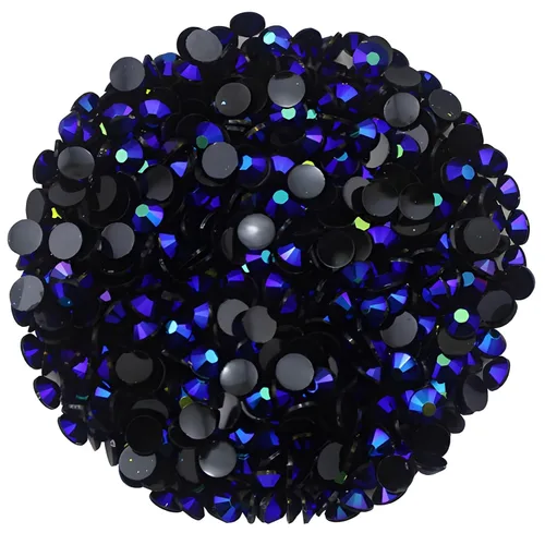 Vista 16 de 4500 diamantes de imitación SS6 de 0.079 in AB con parte trasera plana para uñas, manualidades, gemas redondas de brillo, cristales para bricolaje