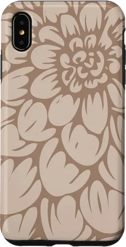Vista 11 de iPhone 16 Cute Brown and Tan (Beige) Designer Flower Petals Case