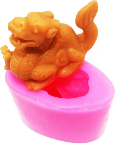 Vista 4 de Molde de pavo real S364 Craft Art Silicone Soap Molds Craft Molds DIY Moldes de vela hechos a mano
