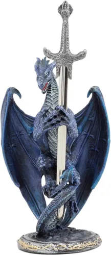 Vista 13 de Ebros Necromancy Litche Blade Ruth Thompson - Estatua de dragón con hoja abrecartas de dragón de 10 pulgadas de alto, colección de la serie