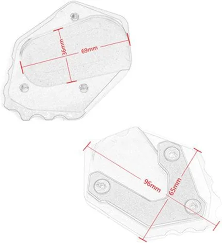 Vista 5 de Placa ampliadora de soporte lateral para motocicletas, soporte ampliador, extensión para B&MW F750GS R1200GS para LC para A&dv R1250GS F 750 para GS