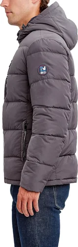 Vista 3 de Nautica Chaqueta tipo parka con capucha para hombre, resistente al agua y al viento