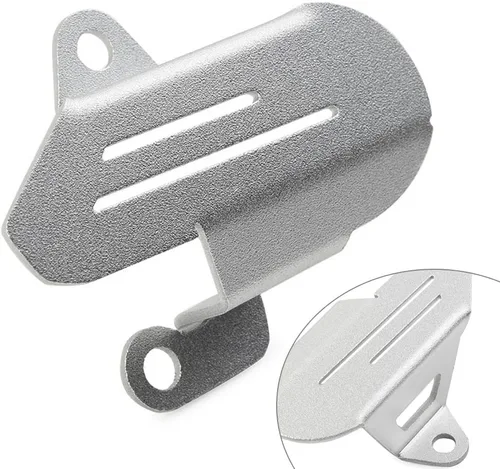Vista 4 de FSFY soporte lateral lateral interruptor protector cubierta protectora aluminio para BMW F 750 GS/F 850 GS 2018 2019 2020, plata