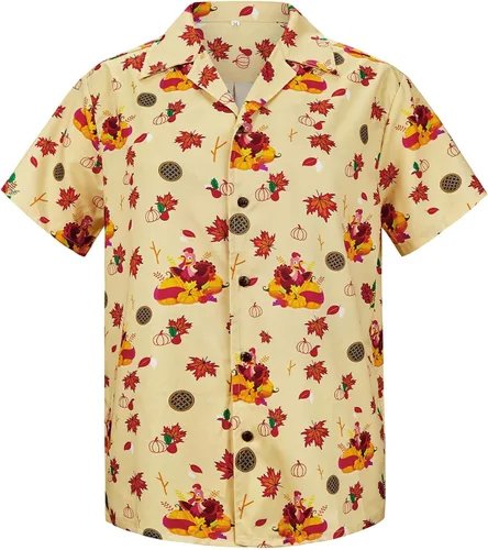 Vista 86 de Camisa hawaiana para hombre, con estampado floral, cómoda, con botones, casual, manga corta, ropa de playa para hombre