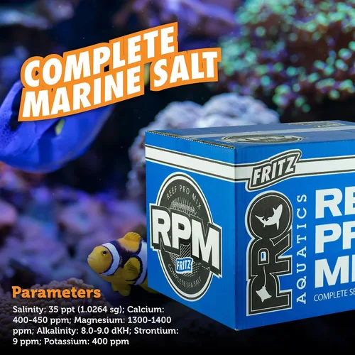 Vista 5 de Fritz Aquatics 80251 - Paquete de 4 sales marinas completas Reef Pro Mix, 50 galones