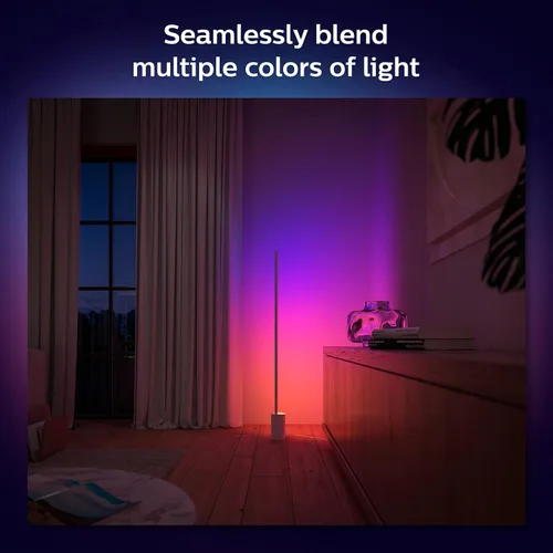 Vista 3 de Philips Hue RGB Gradient Signe LED Lámpara de pie inteligente Interruptor de luz de dial de pared