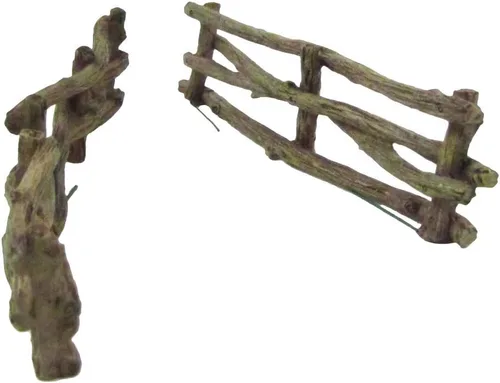 Vista 2 de Valla de madera en miniatura Mini iFairy Gnome Garden Dollhouse Landscape Decor Accesorio