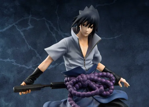 Vista 5 de Megahouse Naruto Shippuden: Figura de PVC de la serie GEM de Sasuke Uchiha