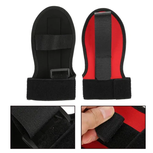 Vista 3 de Guantes de recuperación de accidente cerebrovascular, guante fijo auxiliar, equipo de entrenamiento de rehabilitación, hemiplejia de mano mano