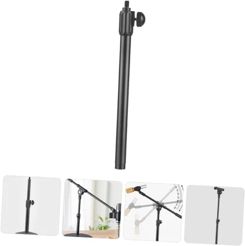 Vista 6 de Brazo telescópico brazo de metal poste de micrófono con adaptador de cabeza de tornillo portátil extensible soporte de micrófono accesorio para una