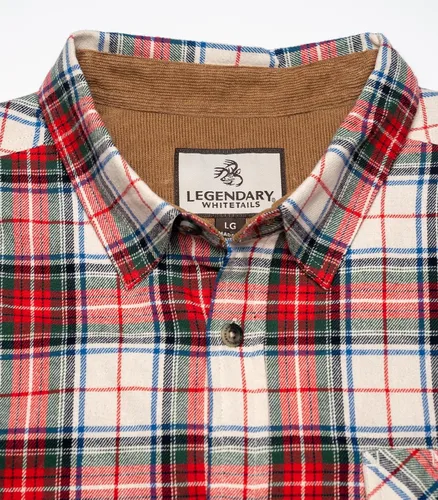 Vista 5 de Legendary Whitetails Camisa de franela de manga larga con botones para hombre, 100% algodón