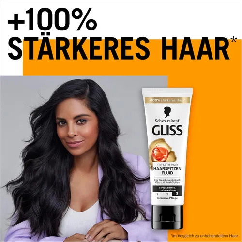 Vista 6 de Gliss Kur Schwarzkopf Oil Nutritive Anti Split End Hair Tip Fluido 1.7 fl oz
