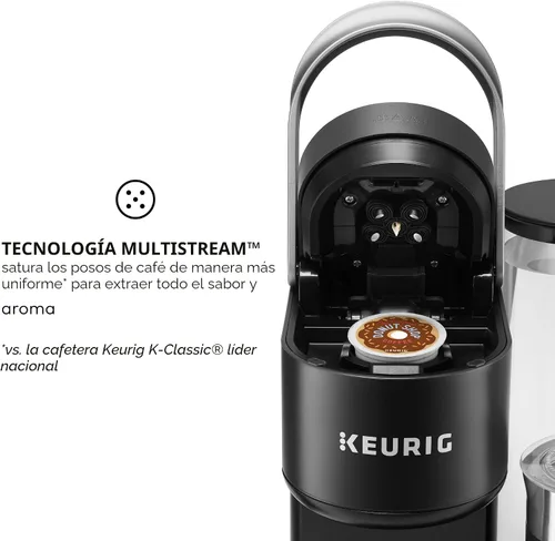 Vista 10 de Keurig K-Cafe SMART - Máquina de café de una sola porción con cápsulas K-Cup, color negro