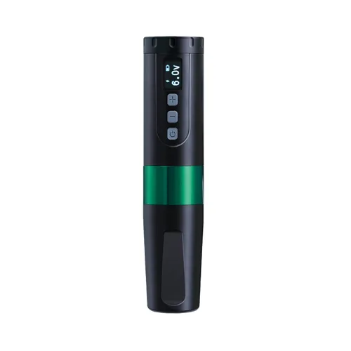 Vista 9 de BRONC Máquina de tatuaje V2 Rotary Pen Style Supply Motor sin núcleo 2,000mAh Batería de energía (azul)