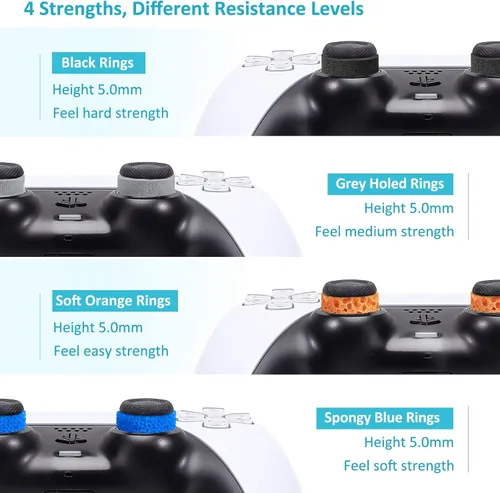 Vista 4 de MoKo 18 anillos de precisión con control de movimiento para PS5, Steam Deck, PS4, Xbox Series XS, Xbox One, Switch, Switch OLED, Switch Pro