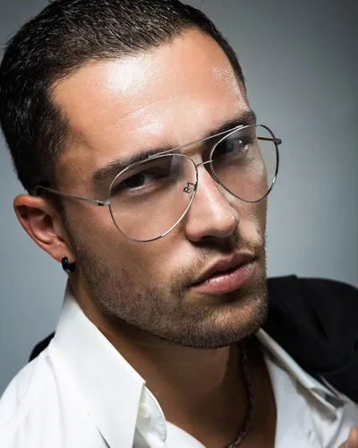 Vista 3 de Cyxus Davos French Ma-con Style Aviator Glasses Blue Light Blocking Eyeglasses for Computer UV Protection Anti Eyestrain 8805