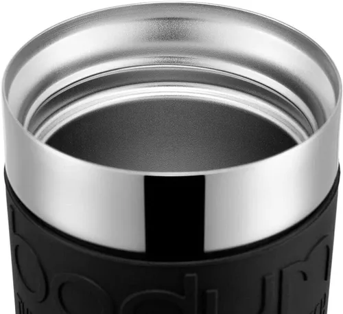Vista 3 de Bodum 11068-01 - Taza de viaje al vacío, 0.35 L, tamaño pequeño, color negro, 1 unidad (paquete de 1)