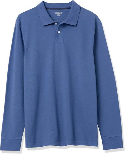 Vista 6 de Tienda Essentials Polo piqué de manga larga para hombre