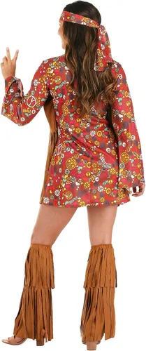 Vista 8 de Disfraz Peace Love Hippie para mujer, Fun World