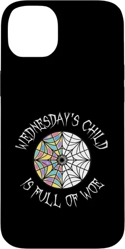 Vista 15 de Wednesday's Child Full of Woe - Carcasa redonda para iPhone 16