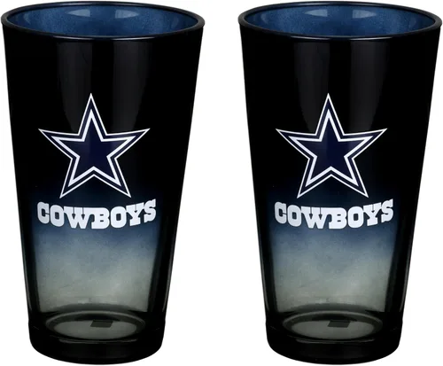 Vista 24 de The Memory Company Juego de 2 vasos con licencia de la NFL, diseño ombre, Philadelphia Eagles