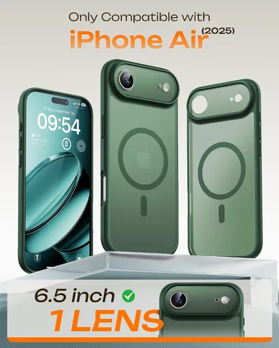 Vista 315 de TOCOL Funda para iPhone 11, compatible con Magsafe, protección completa de cámara, imanes integrados, protección contra caídas, funda translúcida