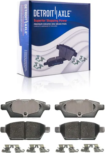 Vista 6 de Detroit Axle - Kit de freno trasero para Ford Fusion Lincoln MKZ Zephyr Mazda 6 Mercury Milan, repuesto de pastillas de freno de cerámica