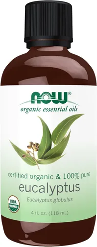 Vista 8 de NOW Aceites esenciales, aceite orgánico de eucalipto globulus, aroma clarificador de aromaterapia, destilado al vapor, 100% puro, vegano, tapa