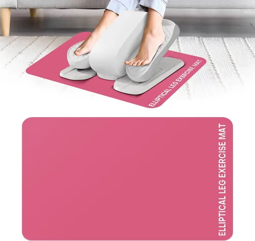 Vista 11 de Alfombrilla elíptica para debajo del escritorio, equipo de ejercicio antideslizante para bicicleta Peloton, pequeña alfombrilla de ejercicio