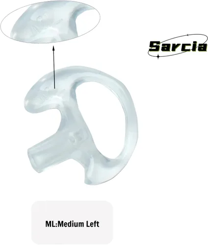 Vista 4 de Earmold - Auricular de repuesto para Walkie Talkie de dos vías con tubo acústico, 6 pares
