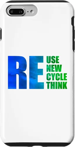 Vista 9 de iPhone 14 Reutilizar Renovar Reciclaje Repensar Salvar Día de la Tierra Klima Umwelt Case