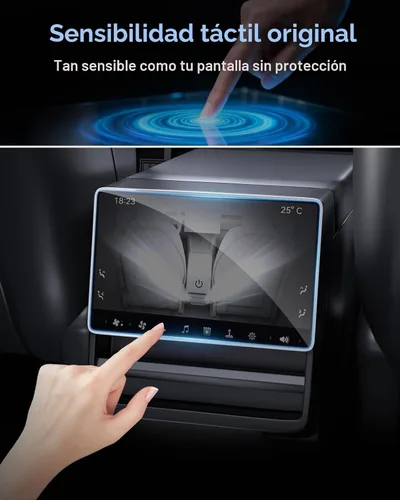 Vista 3 de 8" Rear Screen Protector for Tesla Model Y/Model 3/Model Y L Premium