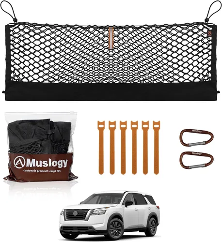 Vista 46 de Muslogy Red de carga para maletero estilo sobre compatible con accesorios Jeep Grand Cherokee L 2021-2024 2025, organizador de maletero de ajuste