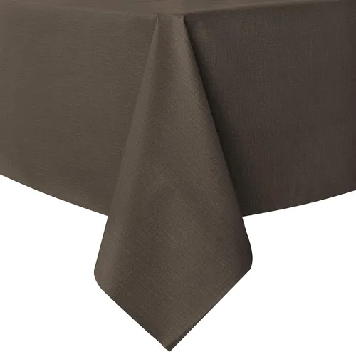 Vista 24 de sancua - Mantel rectangular de PVC 100 % impermeable, 54 x 54 pulgadas, vinilo a prueba de aceite, derrames, fácil de limpiar con un paño, para Beige