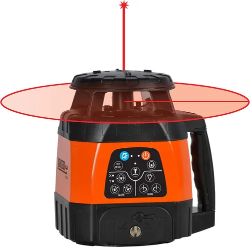 Vista 3 de Johnson Level & Tool 40-6526 - Láser rotativo electrónico autonivelante horizontal y vertical, rojo, 1 láser